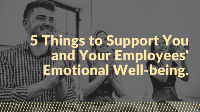 5 things to support emotional well-being