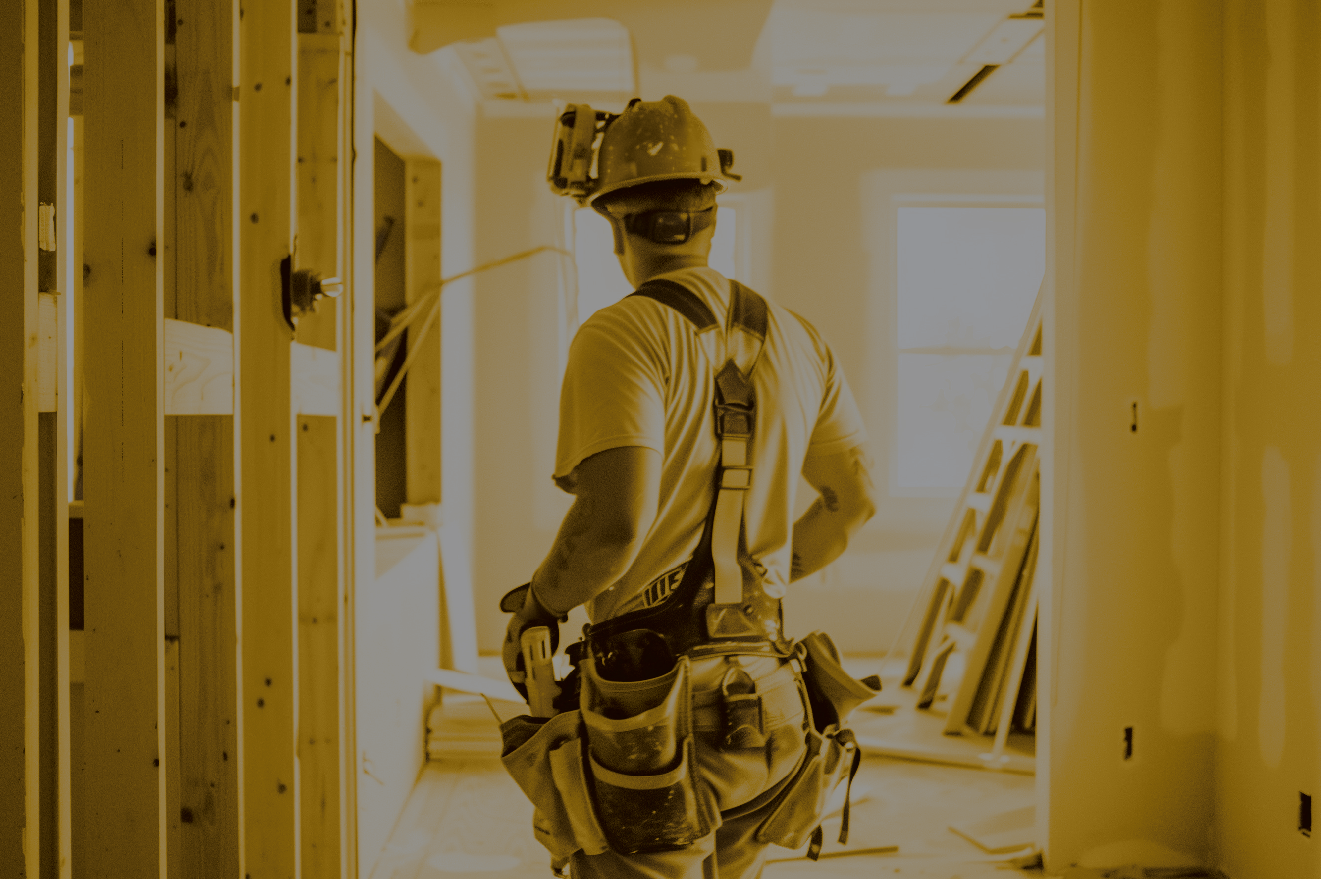 Small Contractors Website Card Yellow
